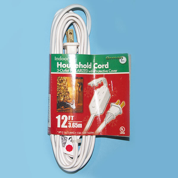 28156- 12ft 16/2 SPT-2 UL EXT CORD WHITE