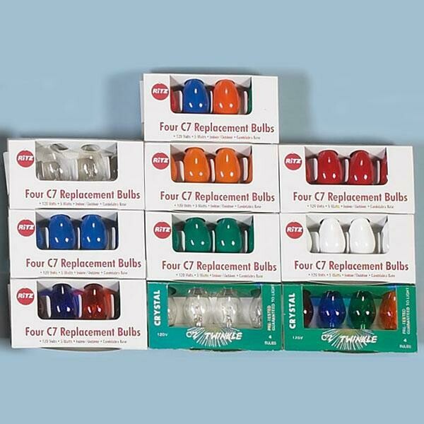 C7FLC 4PK C7 TWINKLE BULB CLEAR