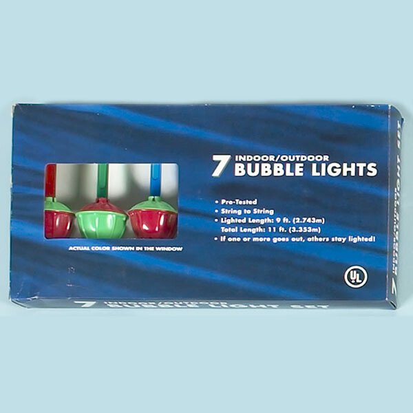 00191 7 LITE UL BUBBLE LITE SET