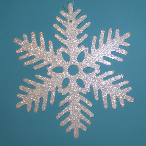 12103-8&quot; PLASTIC SNOWFLAKE