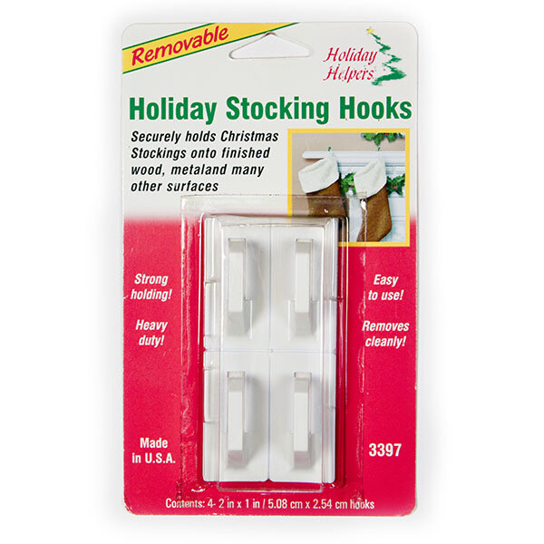 3397 4PK HOLIDAY STOCKING HOOKS