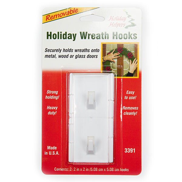 3391- 2PK HOLIDAY REMOVABLE HOOKS