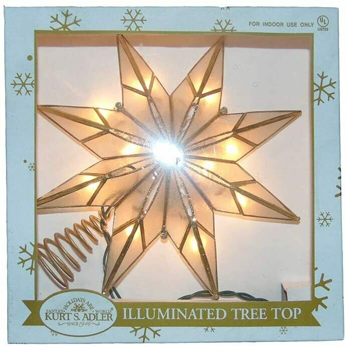 UL0118/C-10L CAPIZ CLEAR STAR TREETOP