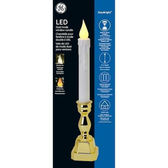 78278 CANDLE 12inch STAYBRIGHT BAT LED