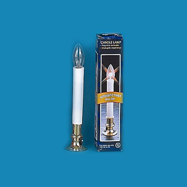 40206- ELEC CNDL W/TIMER BRASS LOOK