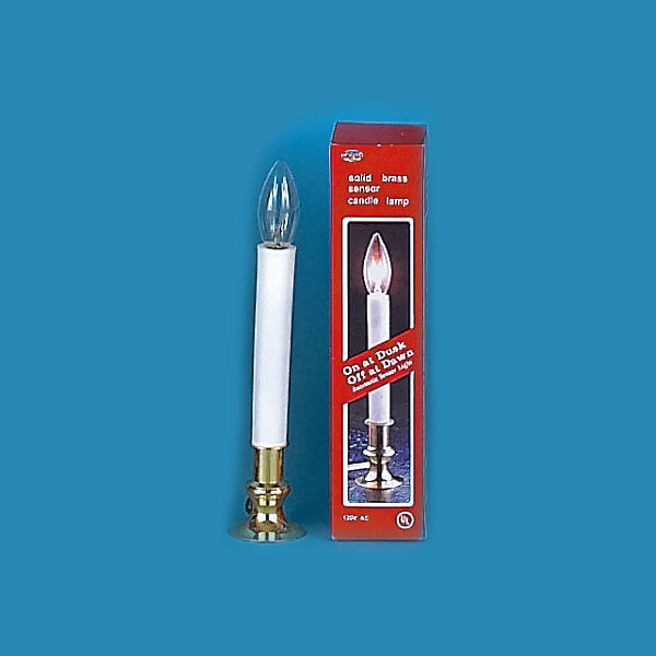 #-40203- ELEC CNDL W/SENSOR BRASS LOOK