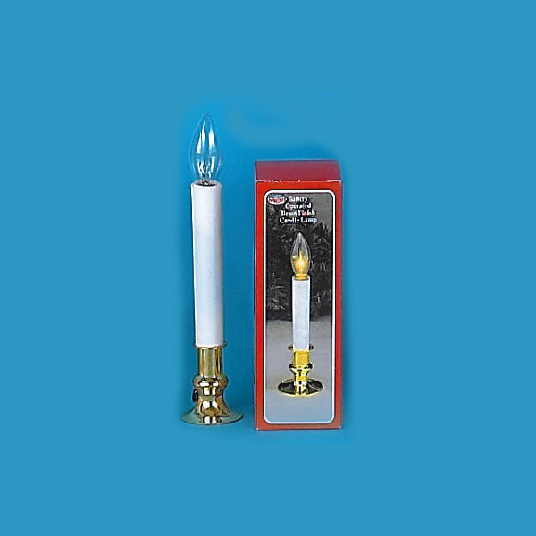 40201 BRASS PLTD BATT OP CANDL