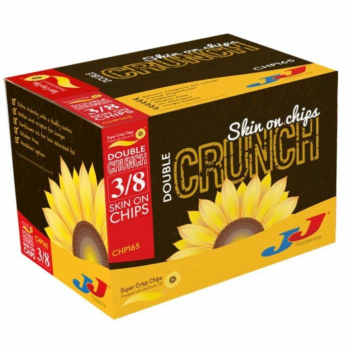 Super Crisp Double Crunch 3/8 Skin On Chips 4 x 2.27kg