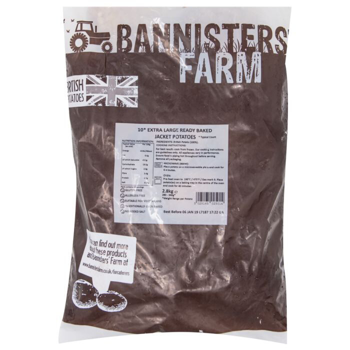 Bannisters Farm Fully Baked Potatoes Extra Large x 30