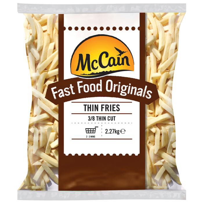 McCain Fast Food Originals 3/8 Thin Fries 4 x 2.27kg