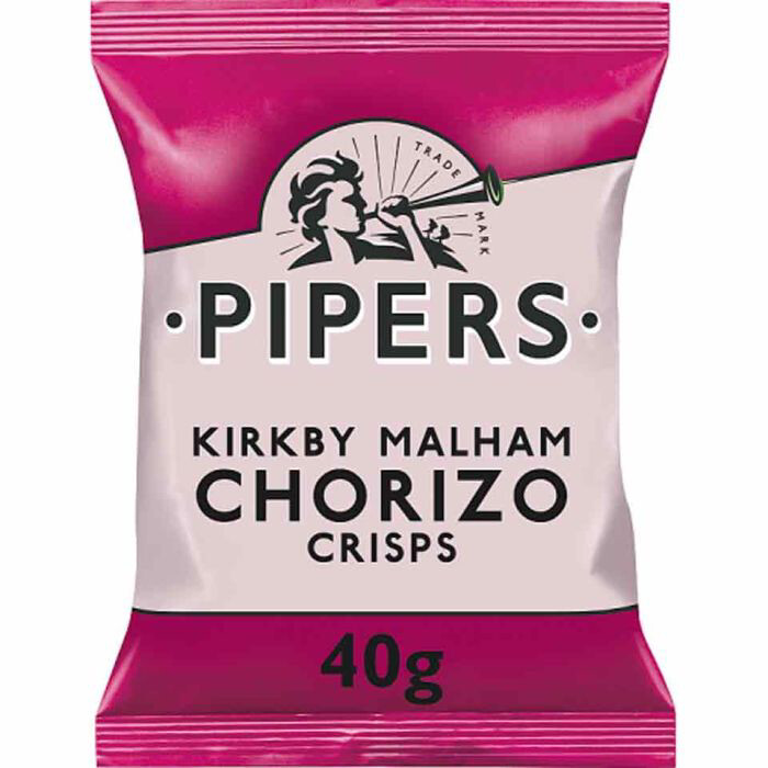 Pipers Chorizo Crisps 24 X 40g