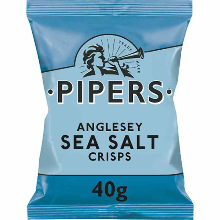 Pipers Anglesey Sea Salt Crisps 24 X 40g