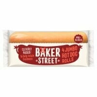 Baker Street Pre-Sliced Jumbo Hot Dog Rolls x 4