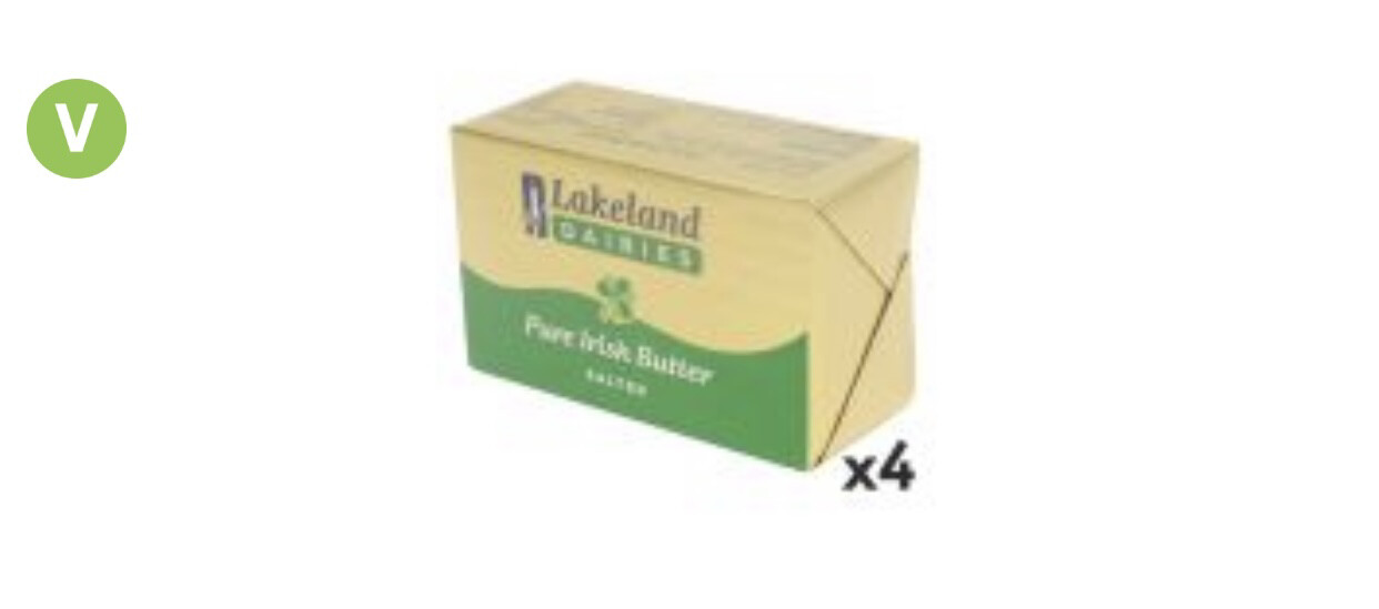 Butter, Lakeland Salted Butter 4 X 250g