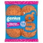 Genius Gluten Free Triple Seeded Soft Rolls x 4