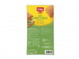 Schar Gluten Free Brown Ciabatta Rolls x 4