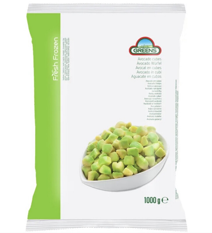 Greens Avocado Chunks FROZEN 1kg