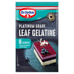 Dr Oetker Platinum Grade Leaf Gelatine 13g
