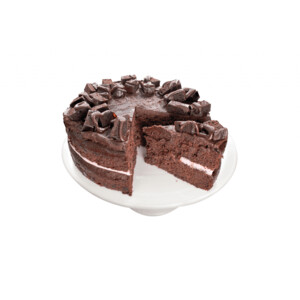 Vegan Cherry & Chocolate Brownie Cake
