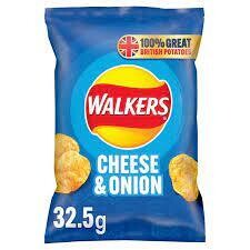 Walkers Cheese & Onion Crisps 32 x 32.5g