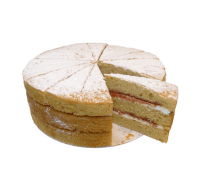 Vegan Triple Layer Raspberry Victoria Sponge Cake16ptn