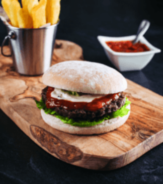 80% Beef Burger IQF Scored 4oz x 48