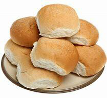 Soft White Bakers Rolls 24