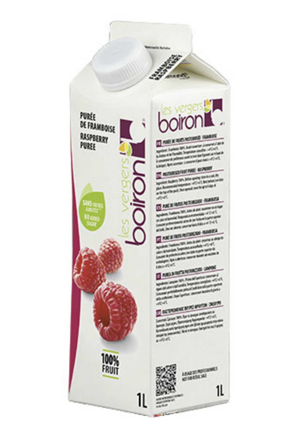 Raspberry Fruit Puree Boiron 1 litre