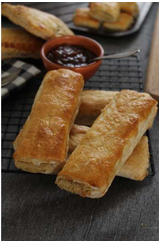 Vegan Sausage Rolls FROZEN Unbaked 6" x 40
