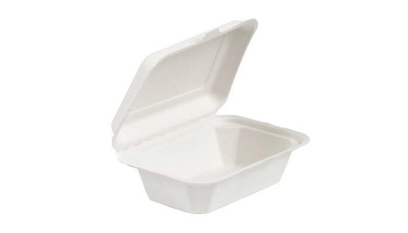 Bagasse Medium Meal Box 18cm x 13cm x 100