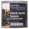 Fontinella Black Turtle Beans in Salted Water 2.5kg