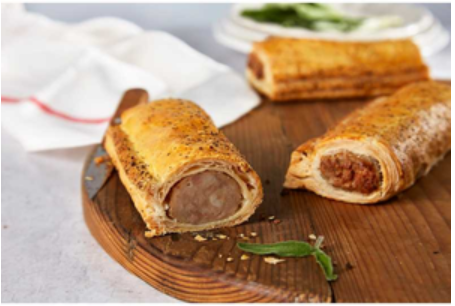 Lincolnshire Sausage Rolls 8" 160g x 48