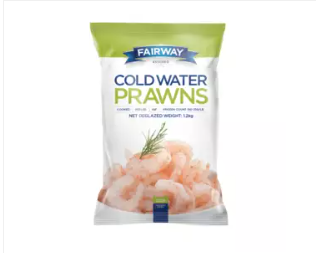Luxury Cold Water Prawns 150-250 1.72kg