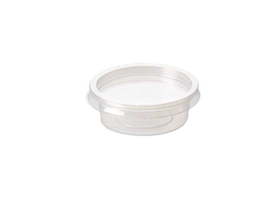 2oz Plastic Sauce Pot With Lid X 100