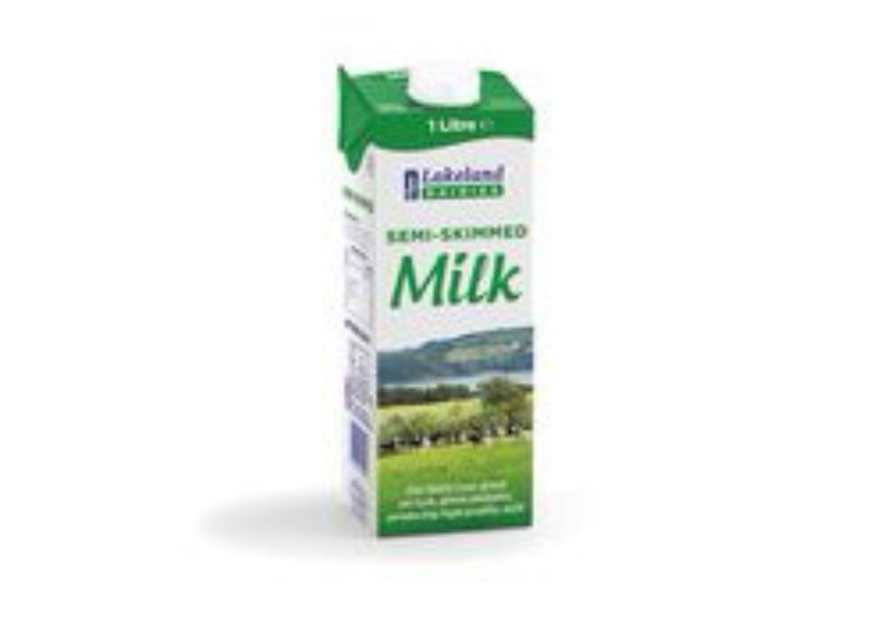 Lakeland Dairies UHT Milk Semi-Skimmed 12 X 1 Litre