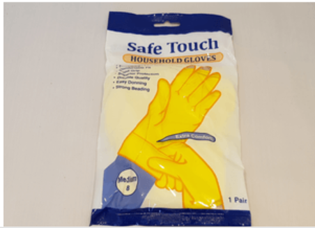 Rubber Gloves size Medium X 2 Pairs