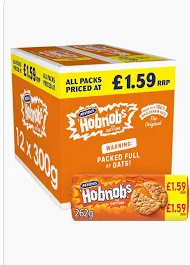 Plain Hobnobs 12 X 255g