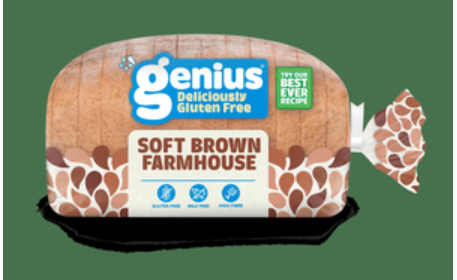 Gluten Free Genius Soft Brown Sliced Farmhouse Loaf 6 x 430g