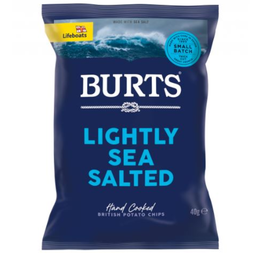 Burts Lightly Sea Salted Crisps  20x40g