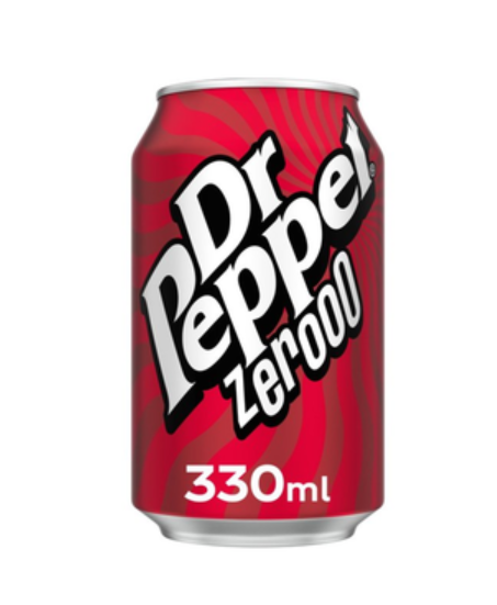 Dr Pepper Zero Cans 330ml x 24