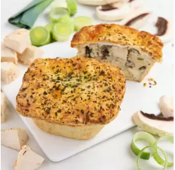 Gastro Chicken, Leek & Portobello Mushroom Square Pies 12 x 265g