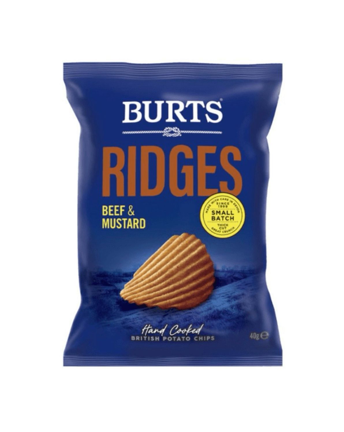 Burts Ridges Beef & Mustard Crisps 20x40g