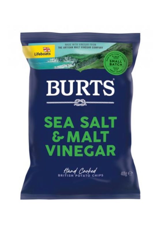 Burts Sea Salt & Cider Vinegar Crisps 20x40g