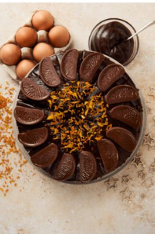 * NEW * Chocolate Orange Cake Pre Portioned 14 ptn