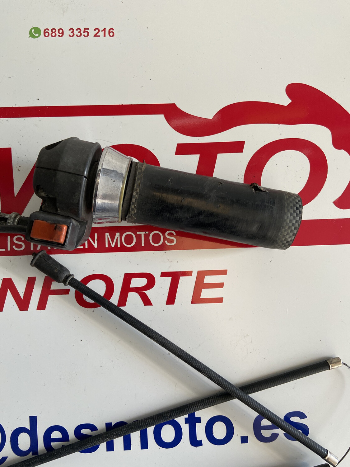 Puño con cables y botón arranque aprilia Classic 50