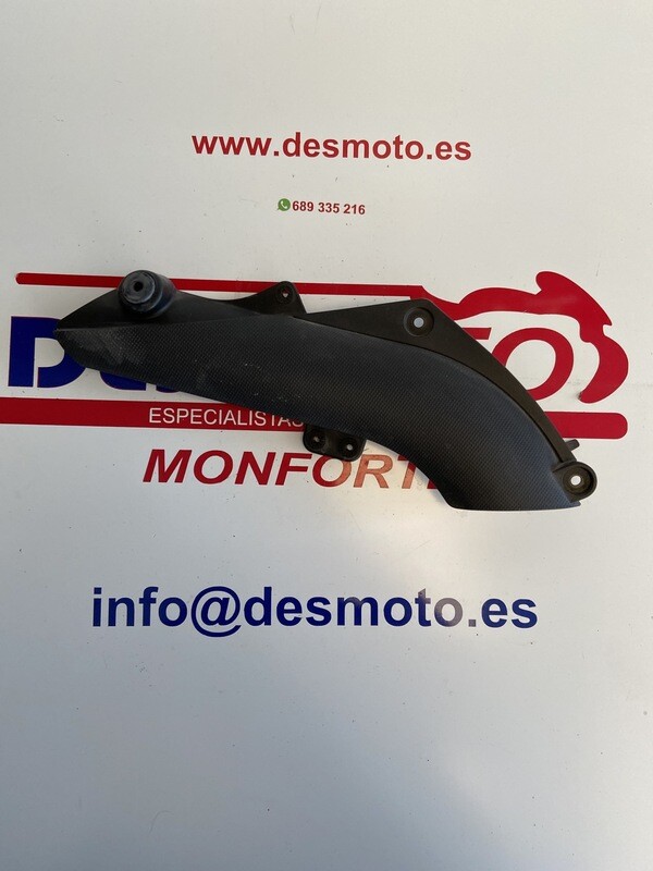 Tapa derecha embellecedor colector tubo de escape kawasaki zx 636 r 2005-2006
