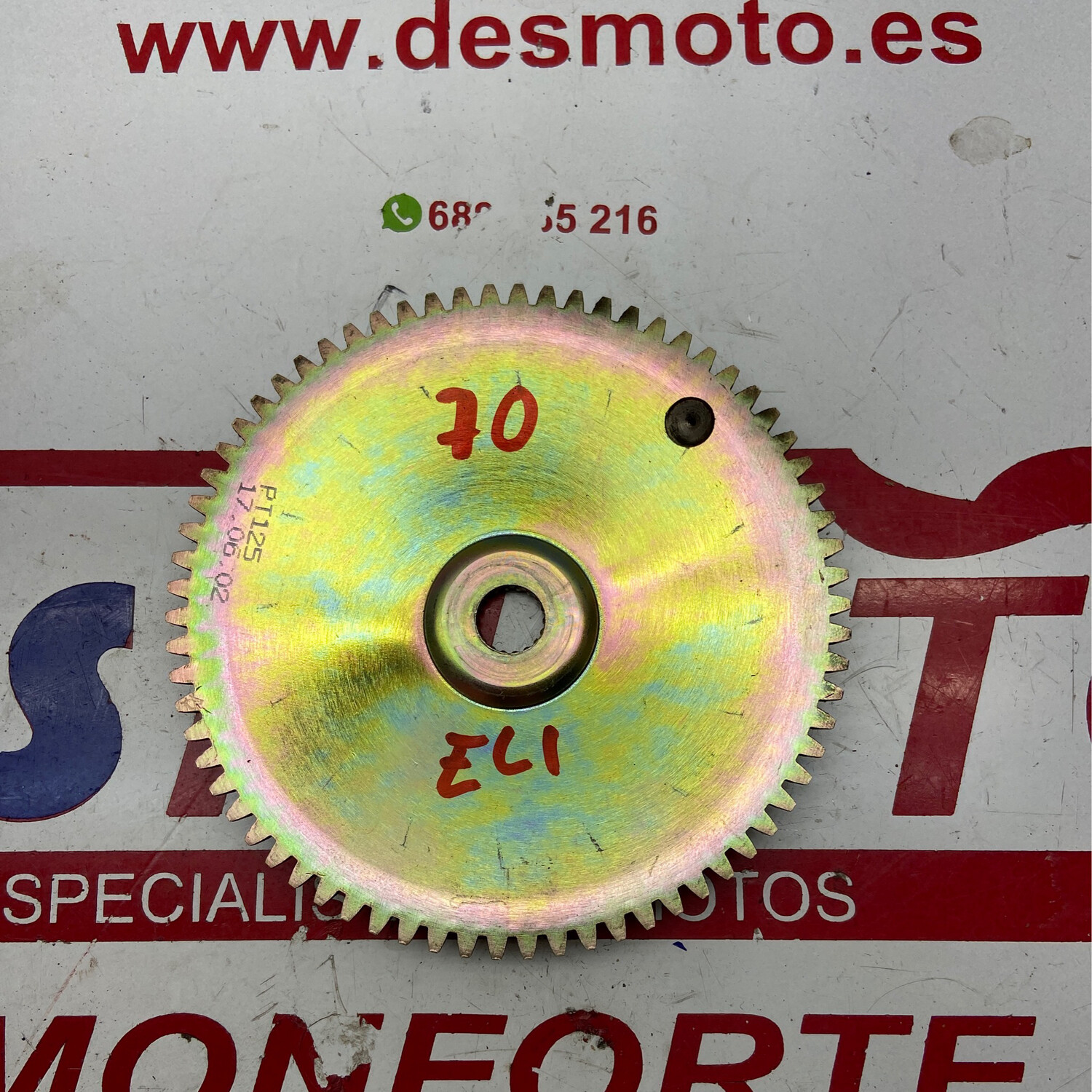 Corona arranque 70 dientes PEUGEOT ELYSTAR 125