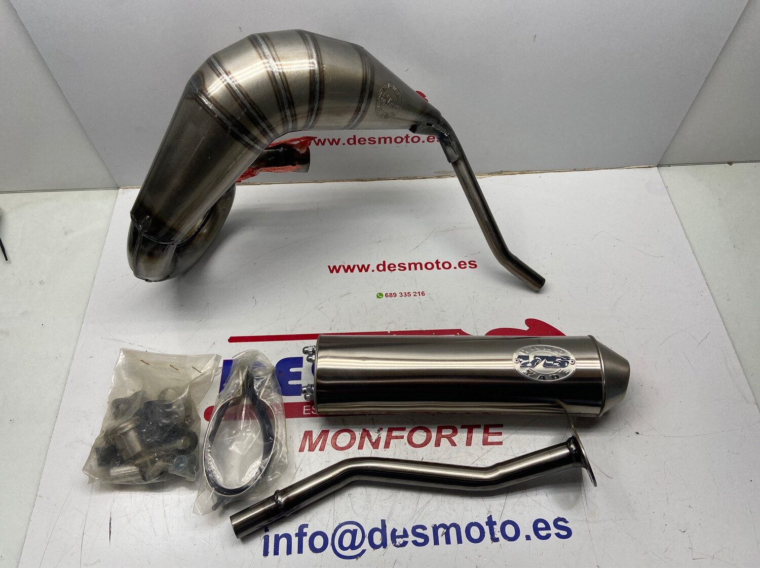Tubo de escape homologado DERBI