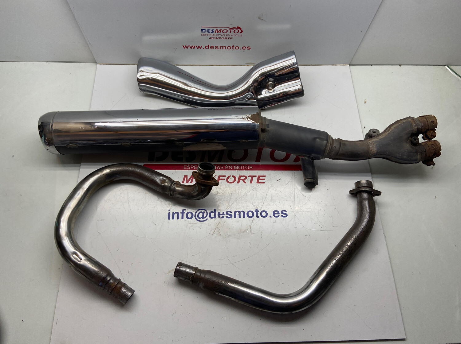 Tubo de escape completo HONDA DEUVILLE 650 1998