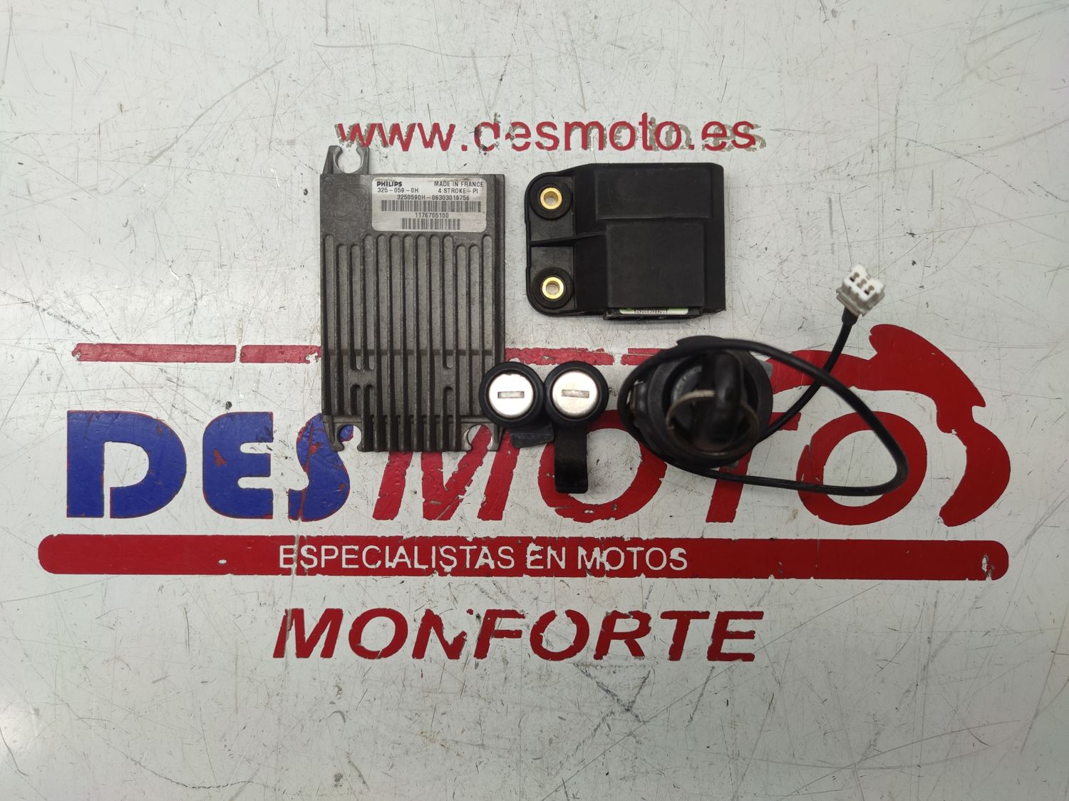 Conjunto de cerraduras con llave y codificador PEUGEOT SATELIS 125 4V 2006